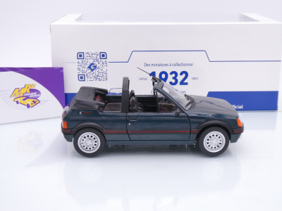 Preview: Solido S1806204 # Peugeot 205 CTI Baujahr 1986 " dunkelgrünmetallic " 1:18