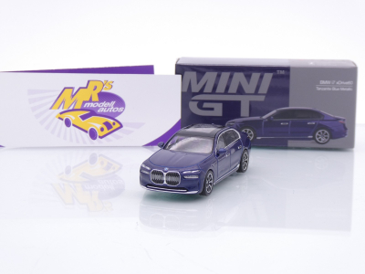 TSM MINI GT MGT01111-L # BMW i7 xDrive60 2022 LHD " dunkelblaumetallic " 1:64
