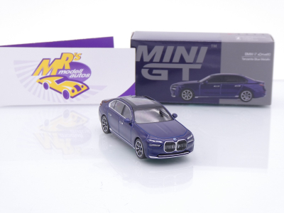 Preview: TSM MINI GT MGT01111-L # BMW i7 xDrive60 2022 LHD " dunkelblaumetallic " 1:64