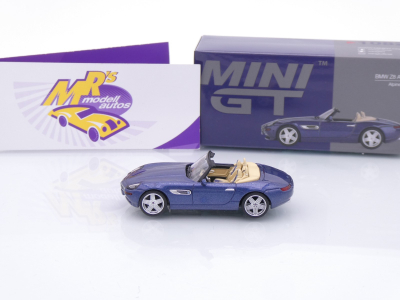 Preview: TSM MINI GT MGT01082-L # BMW Z8 Alpina Roadster Baujahr 2003 LHD " blaumetallic " 1:64