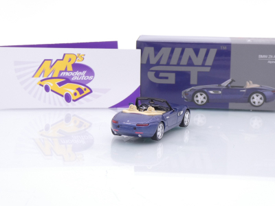 Preview: TSM MINI GT MGT01082-L # BMW Z8 Alpina Roadster Baujahr 2003 LHD " blaumetallic " 1:64