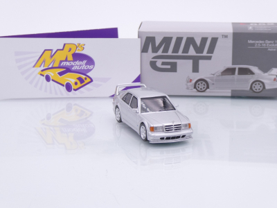 Preview: TSM MINI GT MGT00852-L # Mercedes-Benz 190E Evo II Baujahr 1989 LHD " silbermetallic " 1:64