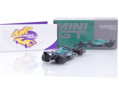 Preview: TSM Mini GT MGT01001-L # Aston Martin AMR24 F1 Bahrain GP 2024 " Lance Stroll " 1:64