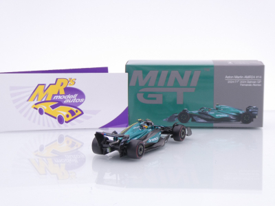 Preview: TSM Mini GT MGT00999-L # Aston Martin AMR24 F1 Bahrain GP 2024 " Fernando Alonso " 1:64