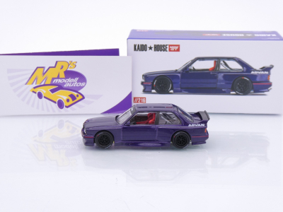 Preview: TSM MINI GT KHM216 # BMW M3 E30 Midnightpurple " Kaido House  KAIDO GT V2 " 1:64