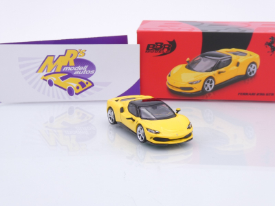 Preview: BBR Models BBRFER64005 # Ferrari 296 GTB Baujahr 2024 " Giallo Modena " 1:64