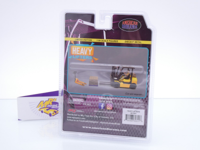 Preview: American Diorama AD-2431 # Gabelstapler / Figuren Set " Heavy Lifters " 1:64