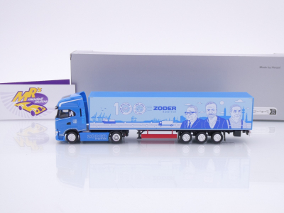 Preview: Herpa 961479 # Iveco S-Way Koffer-Sattelzug " 100 Jahre Zoder Spedition " 1:87