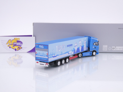 Preview: Herpa 961479 # Iveco S-Way Koffer-Sattelzug " 100 Jahre Zoder Spedition " 1:87