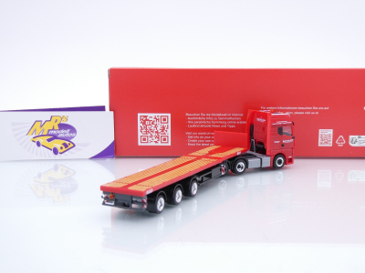 Preview: Herpa 319508 # MAN TGX GX Nooteboom Teletrailer-Sattelzug " Scholpp Kräne " 1:87