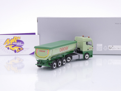 Preview: Herpa 949446 # MAN TGX GM Thermomulden-Sattelzug " Geiger Gruppe " 1:87