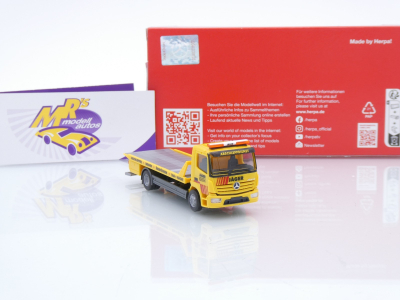 Preview: Herpa 319843 # Mercedes-Benz Atego 13 Plateau-Abschlepp-LKW " Jäger Abschleppdienst "1:87