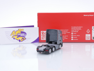 Preview: Herpa 315104-004 # Renault T Facelift 6x2 3-achs Zugmaschine " dunkelgrau " 1:87