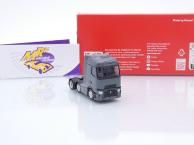 Preview: Herpa 315104-004 # Renault T Facelift 6x2 3-achs Zugmaschine " dunkelgrau " 1:87