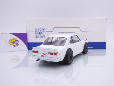 Preview: Solido S1813001 # Nissan Skyline C10 Baujahr 1979 weiß " Hakosuka Solido Works " 1:18