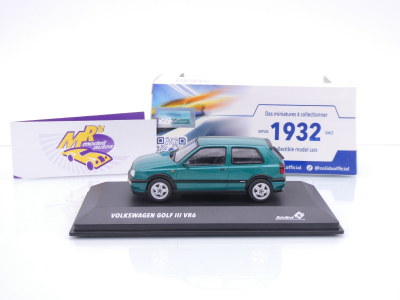 Preview: Solido S4316401 # Volkswagen VW Golf III VR6 Baujahr 1994 " grünmetallic " 1:43