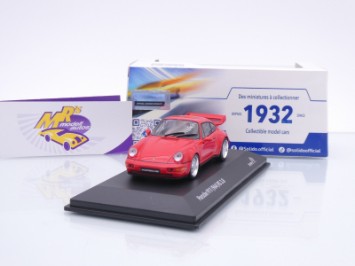 Solido S4316901 # Porsche 911 (964) RS 3.8 Baujahr 1994 " Indischrot " 1:43
