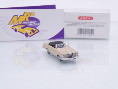 Preview: Wiking 0153 04 # Mercedes-Benz 280 SE Cabrio Baujahr 1967-71 " Cremebeige " 1:87