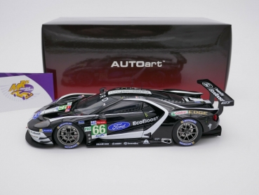Preview: AUTOart 81910 # Ford GT Nr.66 24hrs Le Mans 2019 S. Mucke Ford Performance 1:18