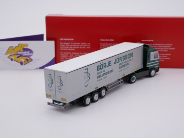 Preview: Herpa 314039 # Scania 143 SL Gradinenplanen-Sattelzug " Börje Jönsson " 1:87 NEU
