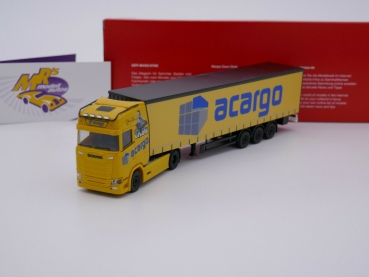 Herpa 314763 # Scania CS 20 HD Koffersattelzug " Acargo Logistics " 1:87 NEUHEIT