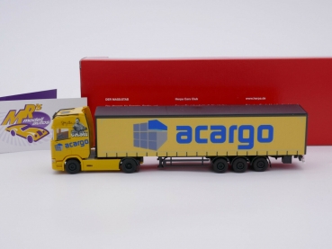 Preview: Herpa 314763 # Scania CS 20 HD Koffersattelzug " Acargo Logistics " 1:87 NEUHEIT