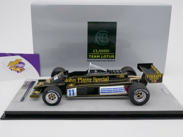 Preview: Tecnomodel TM18-170A # Lotus 87 JPS F1 GP Italy 1981 " Elio de Angelis " 1:18