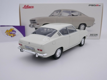 Preview: Schuco PRO.R18 00234 # Opel Kadett B Kiemen-Coupe Bj. 1967 " cremeweiß " 1:18