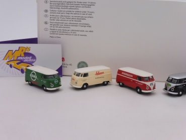 Preview: Schuco 26463 # Schönes 5-er Set " VW Bus T1 Kasten - TRIX " MHI Sonderset 1:87