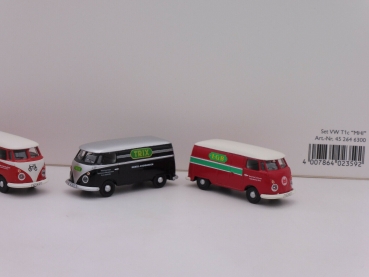 Preview: Schuco 26463 # Schönes 5-er Set " VW Bus T1 Kasten - TRIX " MHI Sonderset 1:87