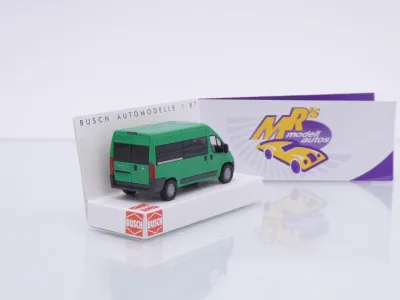 Preview: Busch 54651 # Fiat Ducato Bus Baujahr 2014 " dunkelgrün " 1:87