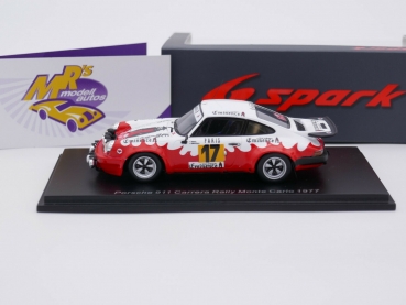 Preview: Spark S6635 # Porsche 911 Carrera Nr.17 Rallye Monte Carlo  1977 " Team Eminence " 1:43
