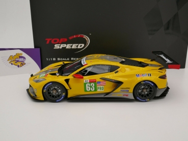 Preview: Top Speed TS0380 # Chevrolet Corvette C8.R 24h. Le Mans 2021 " Corvette Racing No. 63 " 1:18