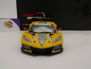 Preview: Top Speed TS0380 # Chevrolet Corvette C8.R 24h. Le Mans 2021 " Corvette Racing No. 63 " 1:18