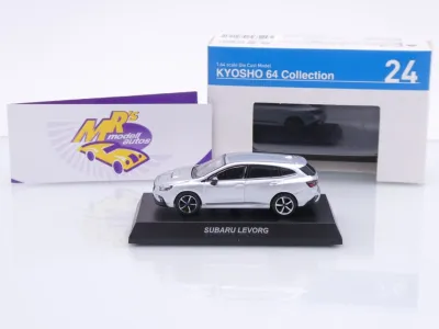 Preview: Kyosho K07116F #24 # Subaru Levorg Limousine Baujahr 2024 " silbermetallic " 1:64
