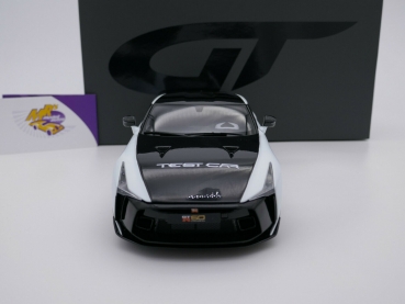 Preview: GT Spirit GT853 # NISSAN GT-R50 Test Car Baujahr 2020 " weiß-schwarz " 1:18