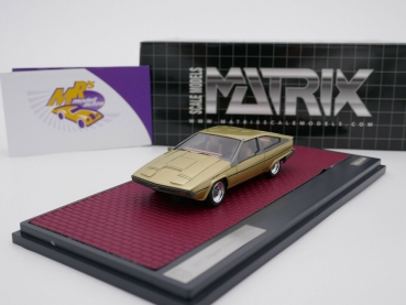 Matrix 41001-182 # Jaguar Ascot Bertone Baujahr 1977 " goldmetallic " 1:43