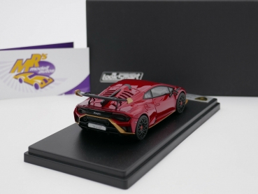 Preview: Look Smart LS523G # Lamborghini Huracan STO Baujahr 2020 " Rosso Efesto " 1:43