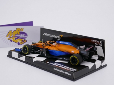 Preview: Minichamps 537214303 # McLaren F1 MCL35M Nr.3 Bahrain GP 2021 " Daniel Ricciardo " 1:43