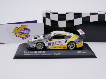 Preview: Minichamps 410196098 # Porsche 911 GT3 R (991.2) 24H Spa 2019 " ROWE " 1:43