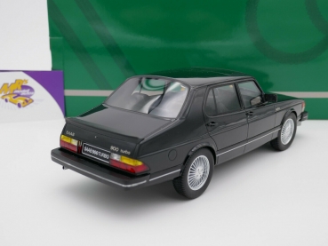 Preview: Cult CML099-3 # SAAB 900 Turbo 4-Door Limousine Baujahr 1981 " schwarz " 1:18