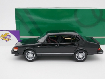 Preview: Cult CML099-3 # SAAB 900 Turbo 4-Door Limousine Baujahr 1981 " schwarz " 1:18