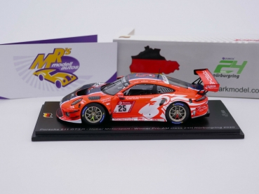 Preview: Spark SG694 # Porsche 911 GT3 R No. 25 Winner Pro-AM 24h Nürburgring 2020 " Huber Motorsport " 1:43