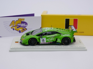 Preview: Spark SB296 # Lamborghini Huracan GT3 24h Spa 2017 " Grasser Racing Team " 1:43