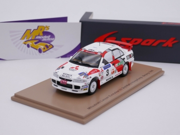 Spark S6515 # Mitsubishi Lancer Evolution No.3 2nd " Rally Hong Kong 1996 " 1:43