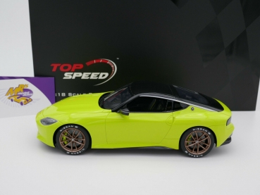 Preview: Top Speed TS0272 # Nissan Z Proto Coupe Baujahr 2021 " Yellow / Black " 1:18