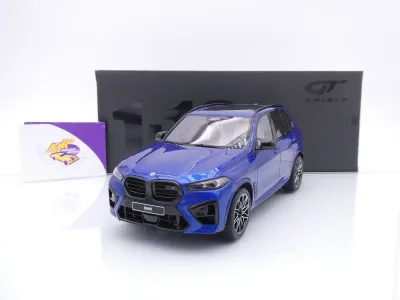 GT Spirit GT967 # BMW X5 M Competition Baujahr 2023 " Marina Bay Blue " 1:18