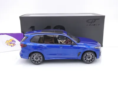 Preview: GT Spirit GT967 # BMW X5 M Competition Baujahr 2023 " Marina Bay Blue " 1:18