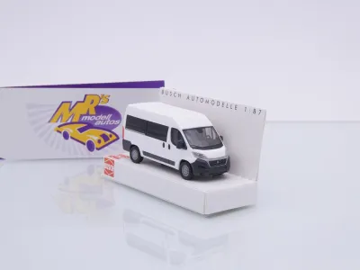 Busch 54650 # Fiat Ducato Bus Baujahr 2014 " weiß " 1:87