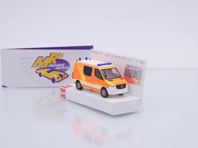 Busch 53468 # Mercedes-Benz Sprinter kurz " Feuerwehr Thyssenkrupp " 1:87